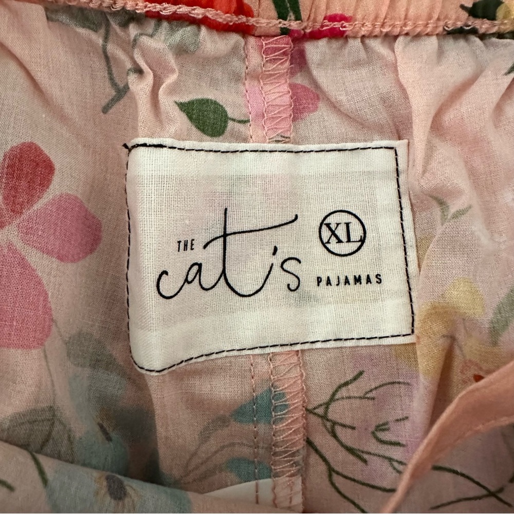 Cat’s Pajamas Strawberry Fields Voile Capri Pajama Set ladies XL NWT - Picture 11 of 14